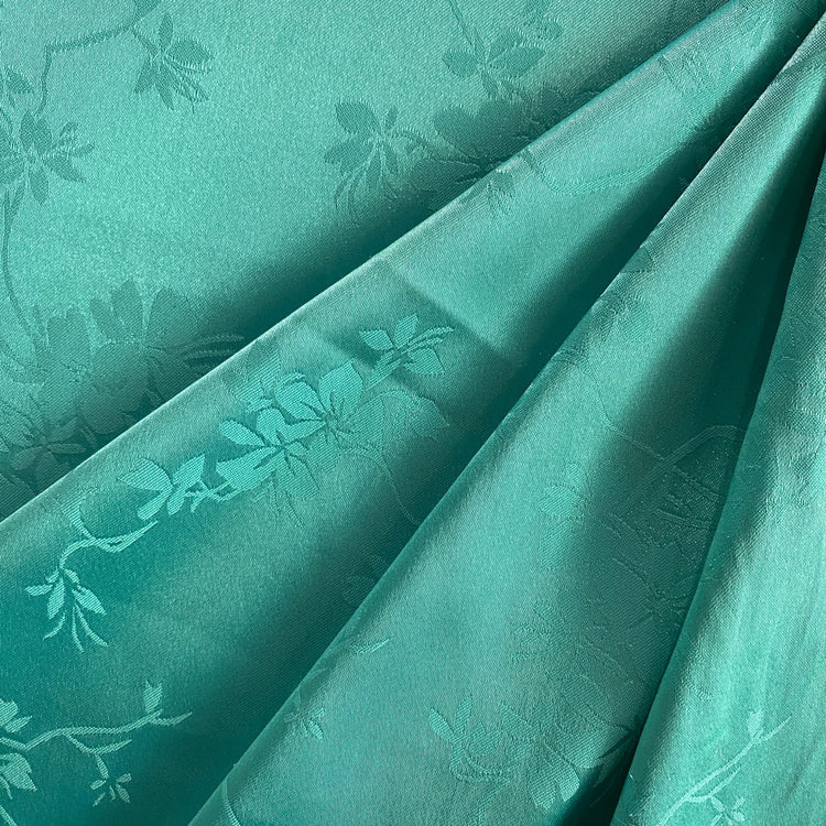 Satin Orchid Damask - Aquamarine