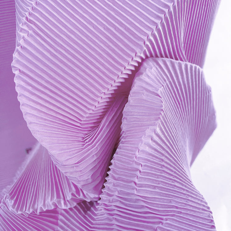 Accordion-Pleated Taffeta - Orchid