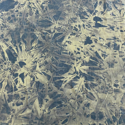 Bleached / Washed Dye Effect Denim - Blue / Pale Goldenrod