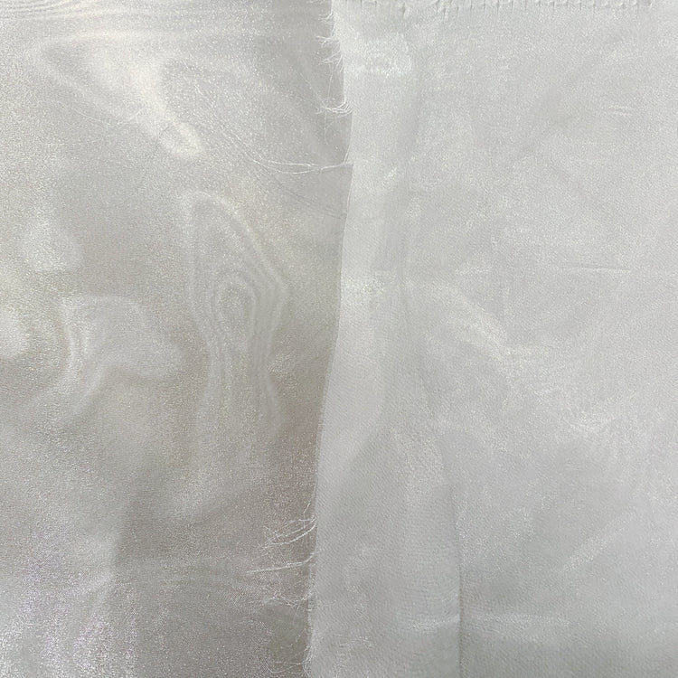 Metallic Organza - White