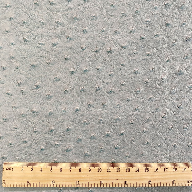 Faux Ostrich Leather - Powder Blue
