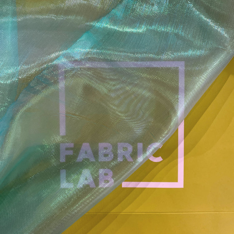 Holographic Organza - Spring Green