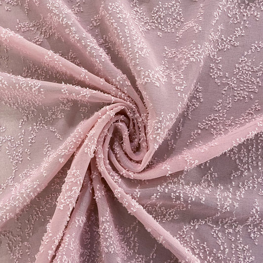 Sheer Crepe - Cut Pile-Insert - Pink