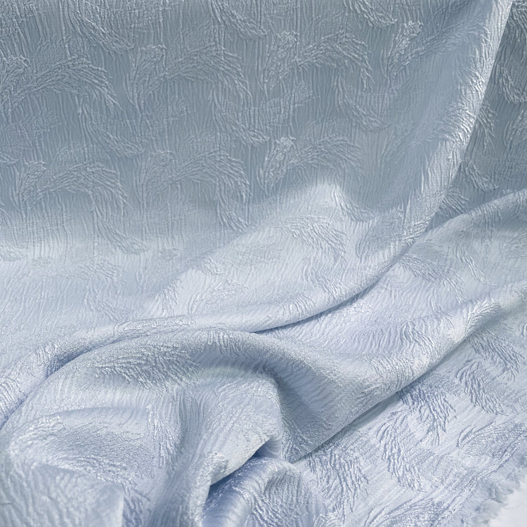 Rippled Floral Damask - Air Blue