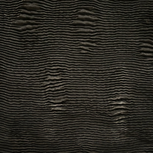 Burnished Spot Plisse Satin - Black