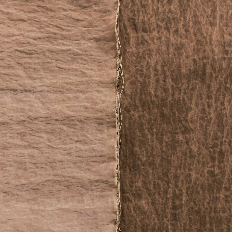 Boiled Shibori Showerproof Nylon - Tan / Sienna