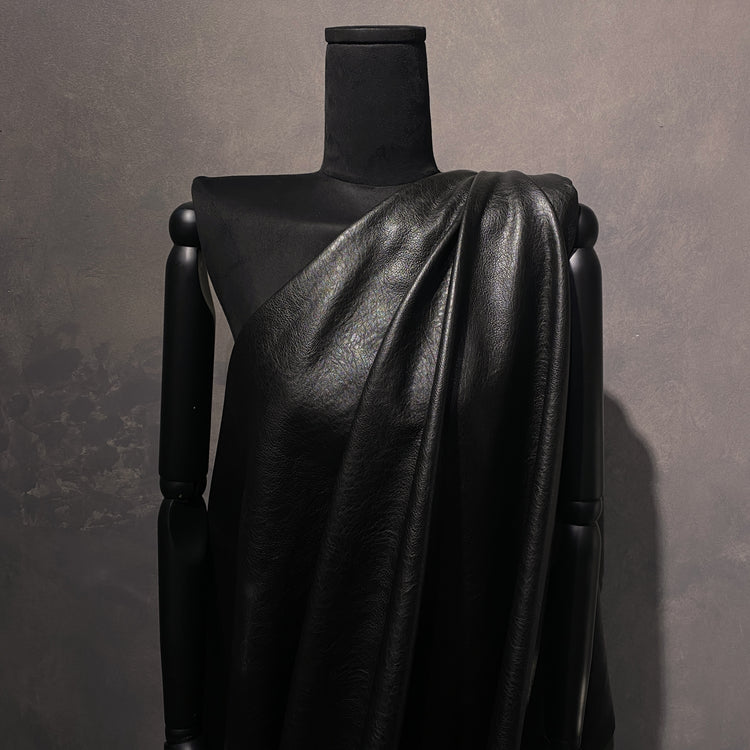 Pebble Grain Faux Leather - Black