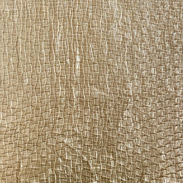 Scale Pleat Satin - Sandy Gold