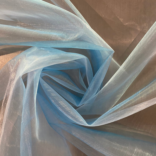 Metallic Organza - Air Blue