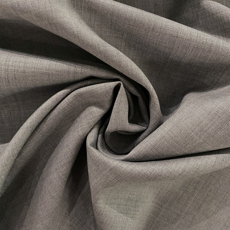 Australian Merino Worsted Wool Gabardine - Light Grey