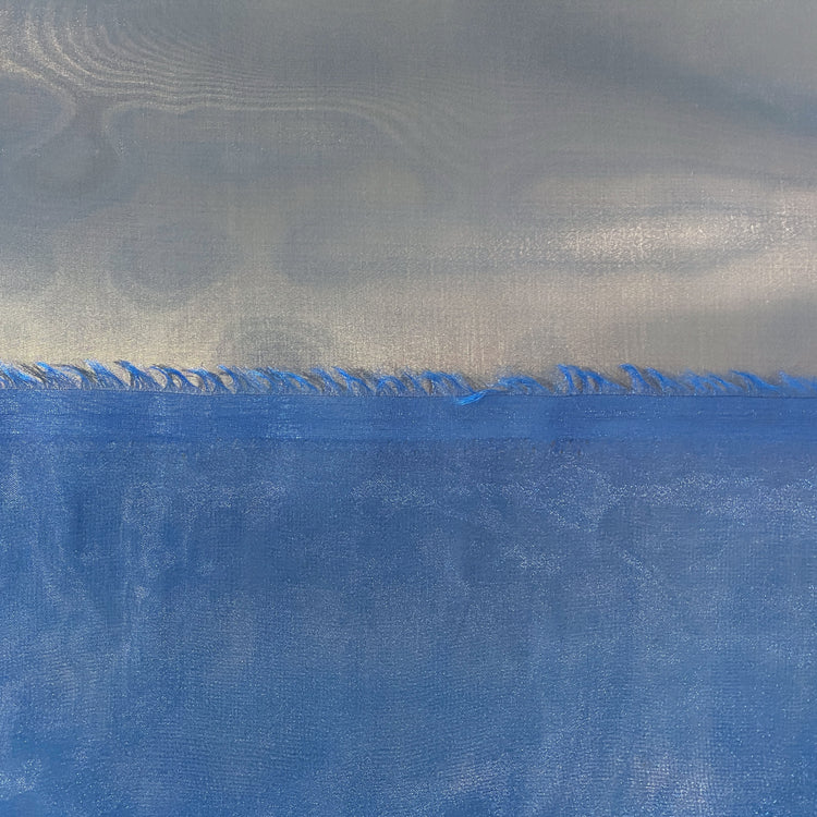 Metallic Organza - Manganese Blue