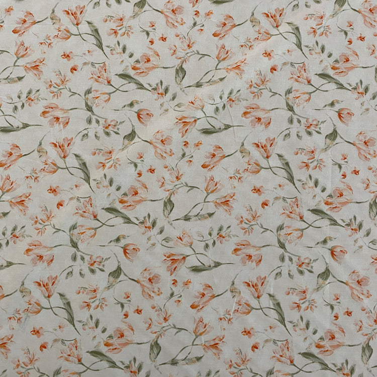 Snap Dragon Cotton Lawn - Delicate Apricot