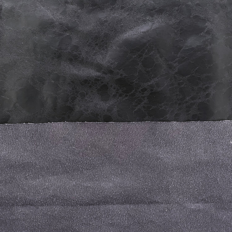 River Pebbles Faux Leather - Black