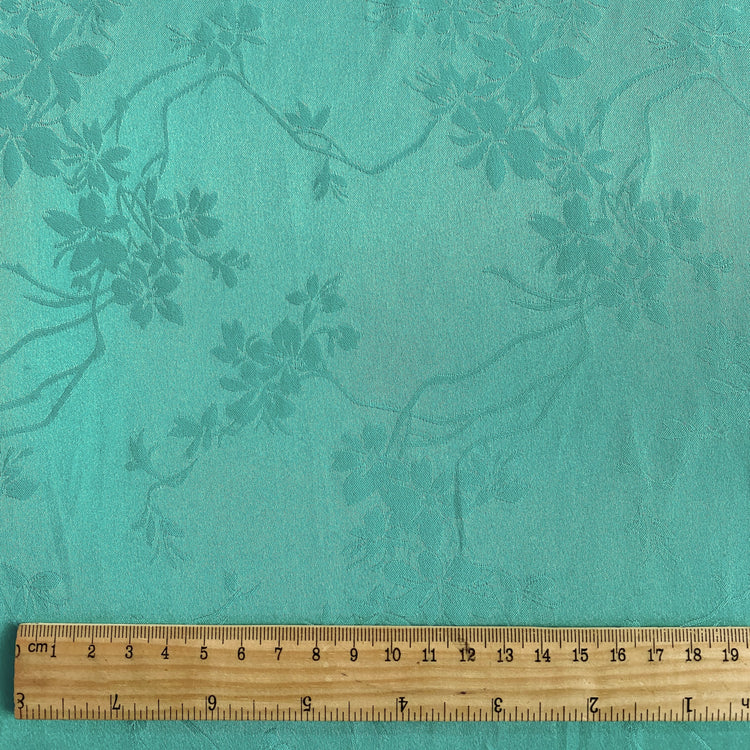 Satin Orchid Damask - Aquamarine