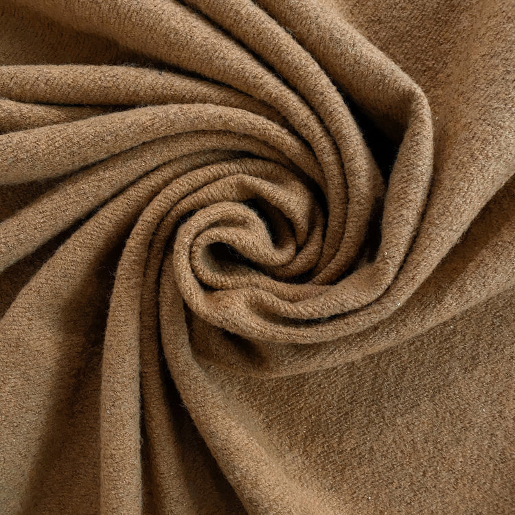 Micro Sequin Wool Bouclé - Caramel