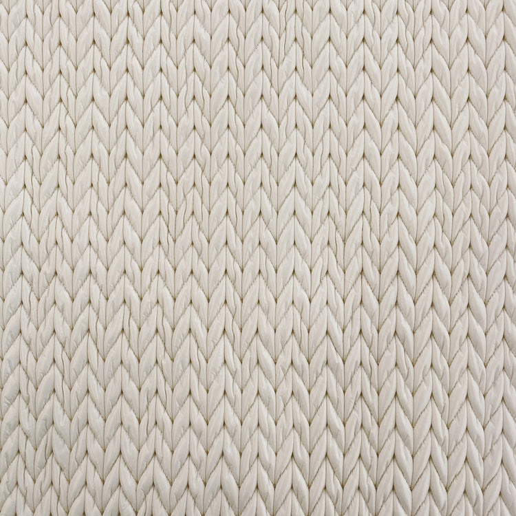 Stockinette Quilted Taffeta / Wadding - Ivory