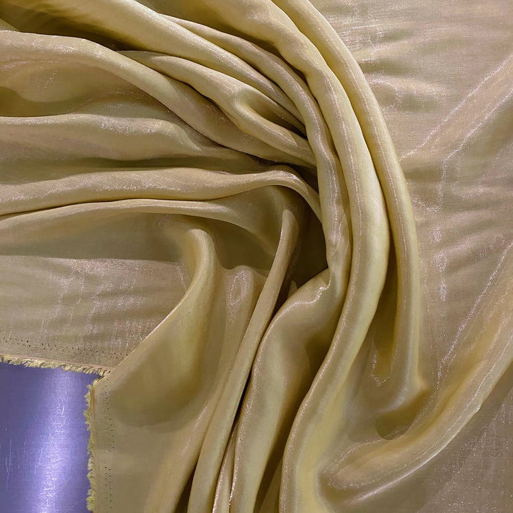 Shimmering Lake Satin - Light Gold
