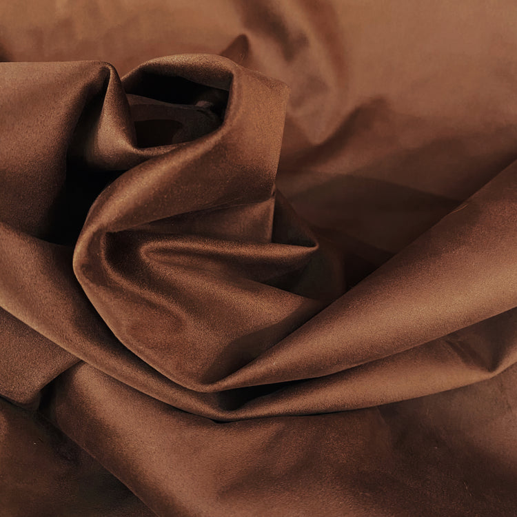 Stretch Faux Suede - Double sided - Sienna