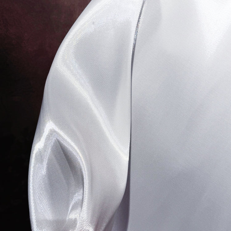 Crystal Nylon Satin - White