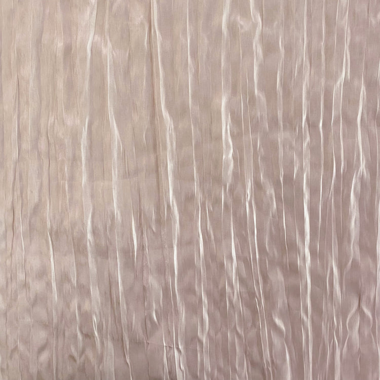 Plisse Shimmer Satin - Bisque