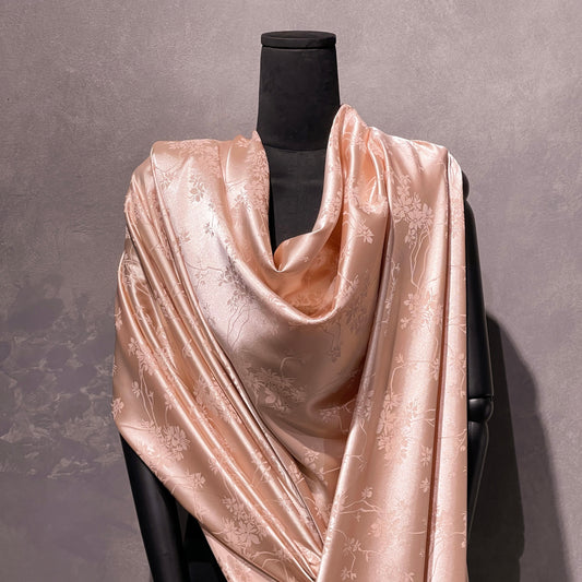 Satin Orchid Damask - Misty Rose