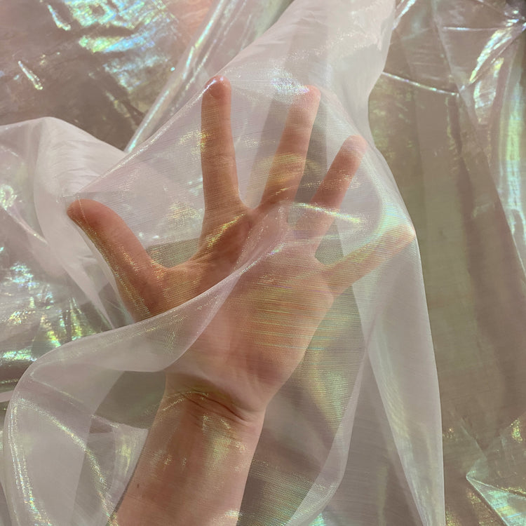 Holographic Organza - Lavender Blush