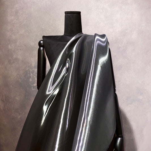 Crystal Nylon Satin - Gunmetal