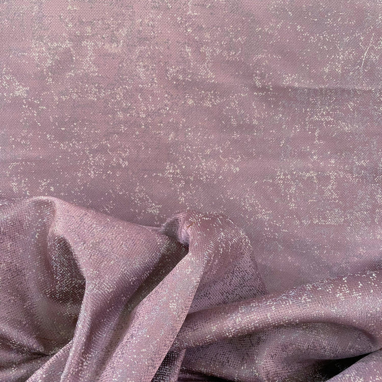 Patina Motif Jacquard - Pink Mauve/Silver