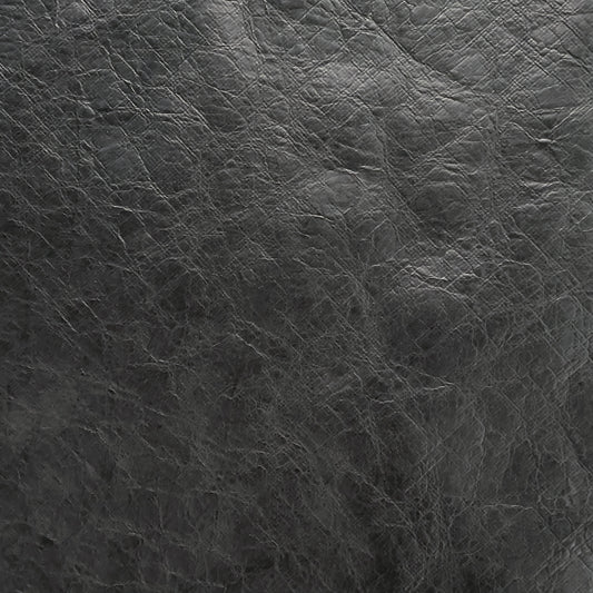 Faux Leather Tyvek with backing  - Black