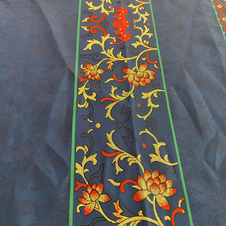 Eastern Garden Brocade - Panelled Repeat - Royal Blue