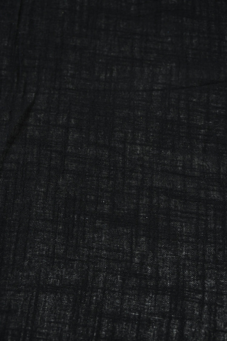 Cheesecloth Cotton Slub - Black