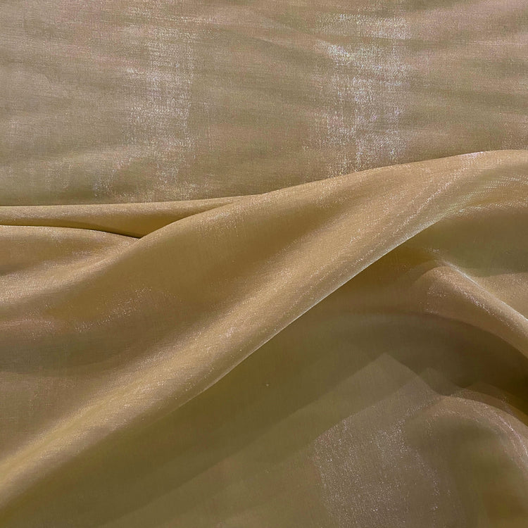Shimmering Lake Satin - Light Gold