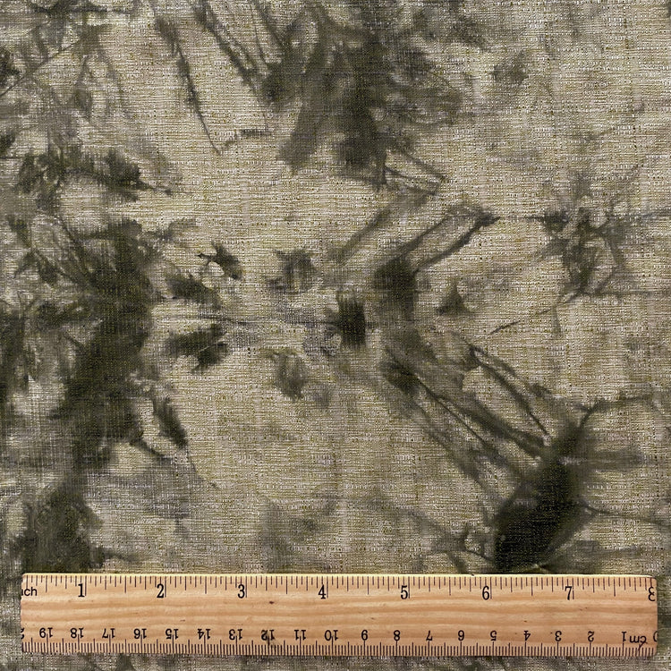 Tie-Dye Stretch Dobby - Pale Goldenrod / Dark Khaki