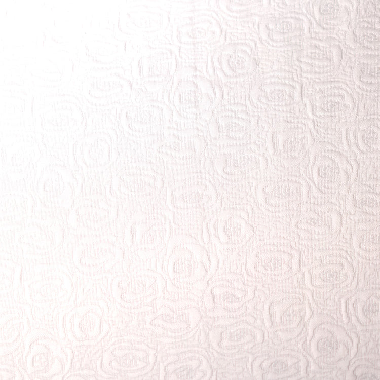 Fine Rose Damask - White