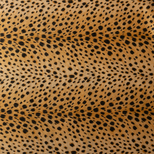 Cheetah Velour - Tan/Black