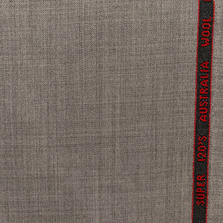 Australian Merino Worsted Wool Gabardine - Light Grey