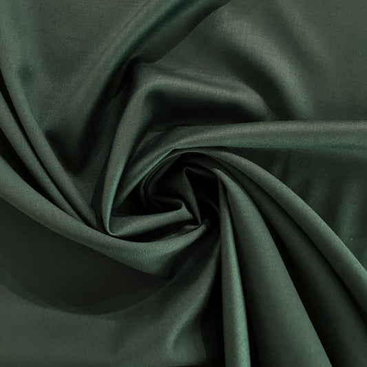 Australian Merino Worsted Wool Gabardine - Forest Green
