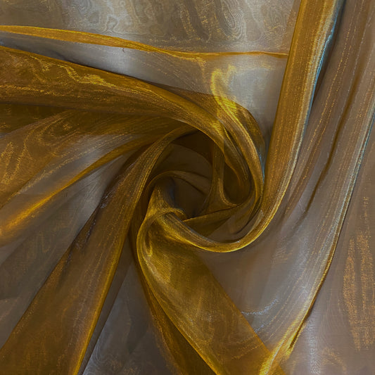 Liquid Steel Organza - Copper