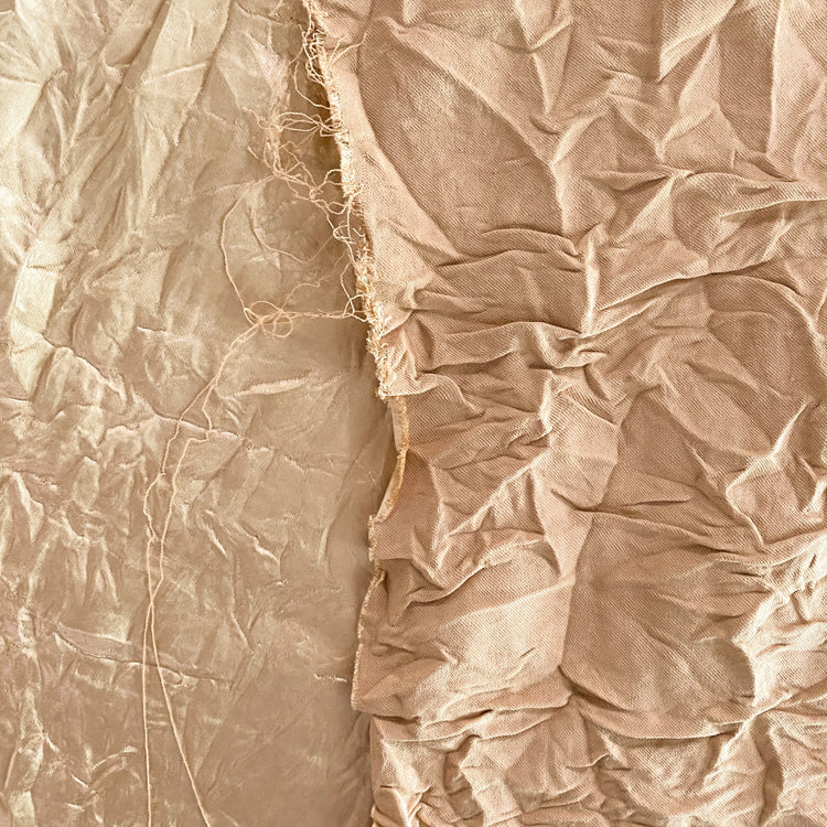Creased Stretch Satin - Moccasin
