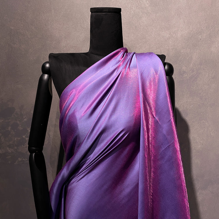 Glacé Shot Charmeuse - Medium Purple / Magenta