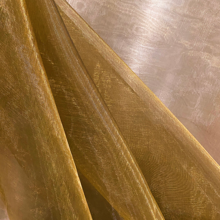 Shot Organza - Goldenrod / Black