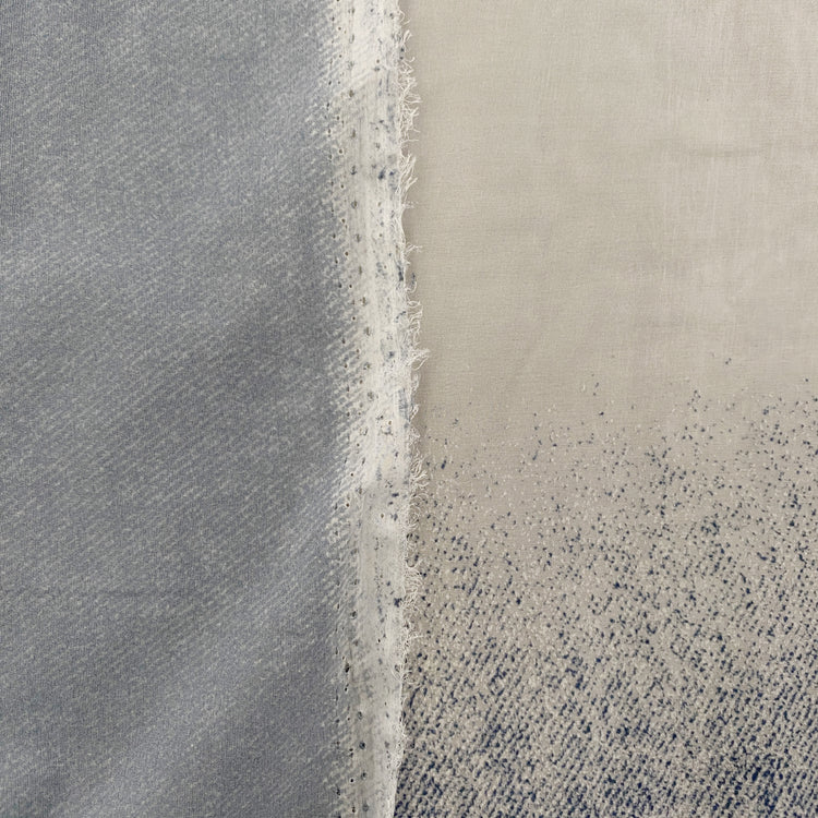Denim Devoré Burnout Chiffon - Navy