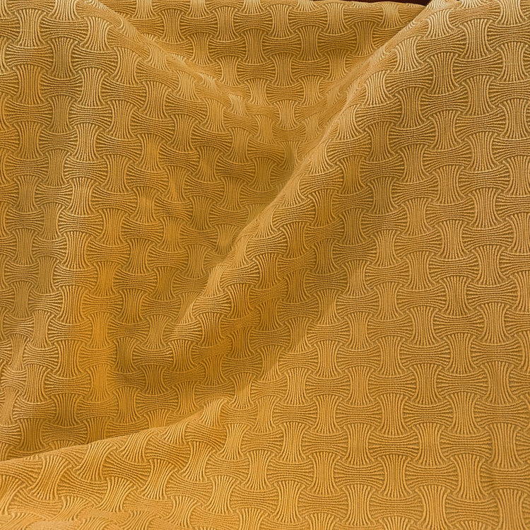 Basket Weave Look Stretch - Yellow