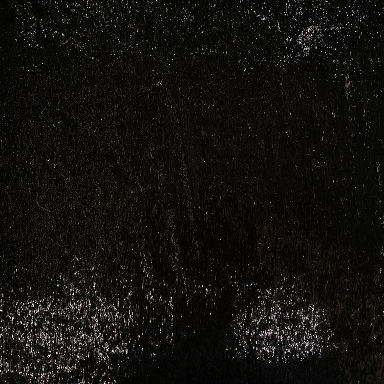 Brushed Metallic Long-pile Velvet - Black