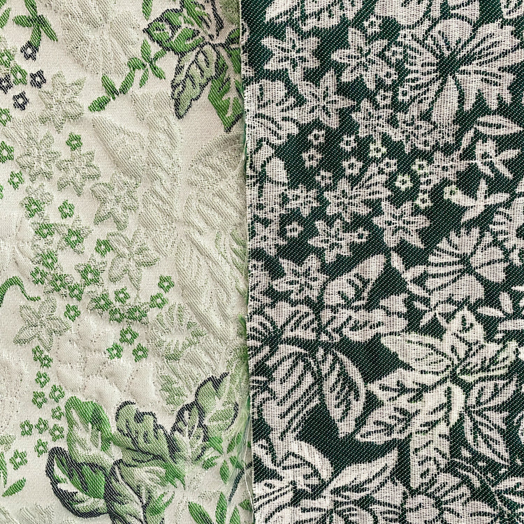 Botanical Cloqué Jacquard - Spring Green / Honeydew / White