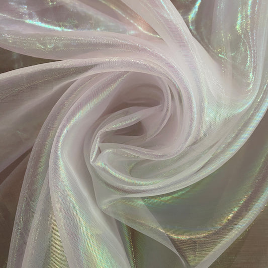 Holographic Organza - Lavender Blush
