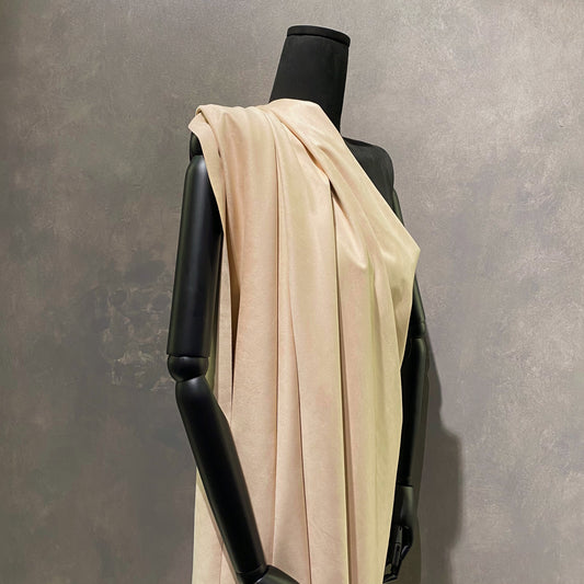 Stretch Faux Suede - Double Sided - Bisque