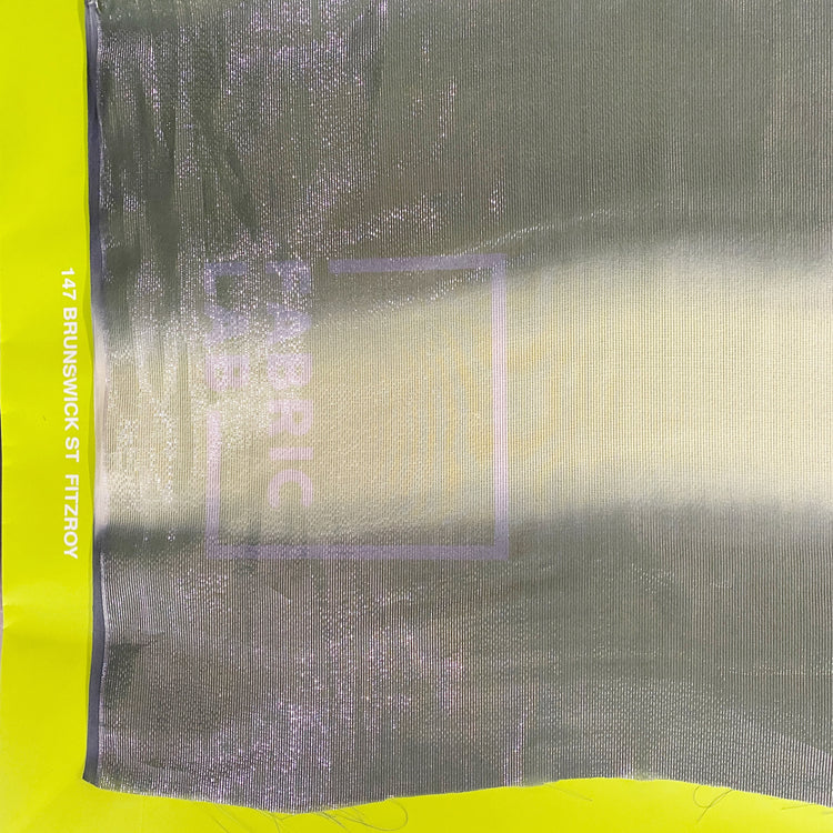 Faded Stripe Silk Lurex Chiffon - Silver / Beige