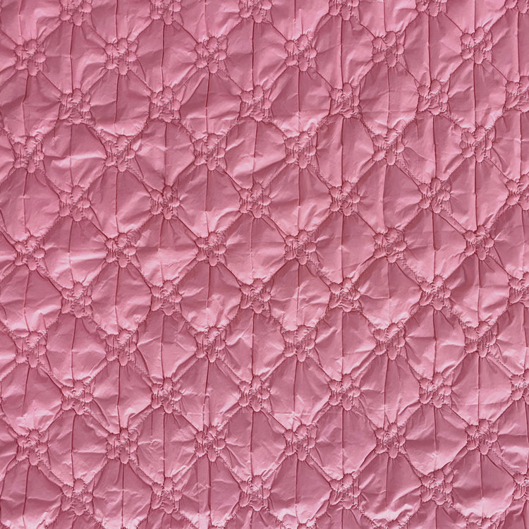 Quilted Polyester Sheeting - Bubblegum Pink
