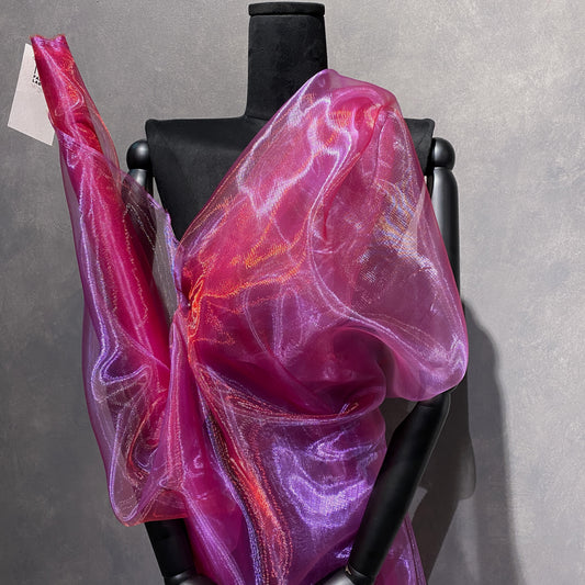 Shot Organza - Orchid/Crimson